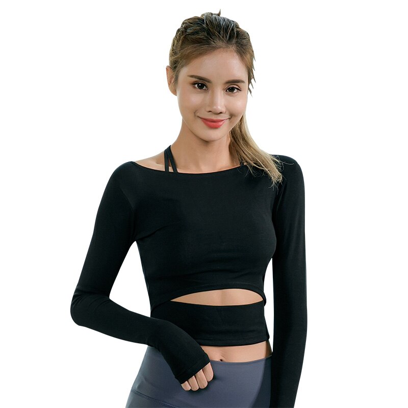 Long sleeve Top Pairs with wide leg yoga pants