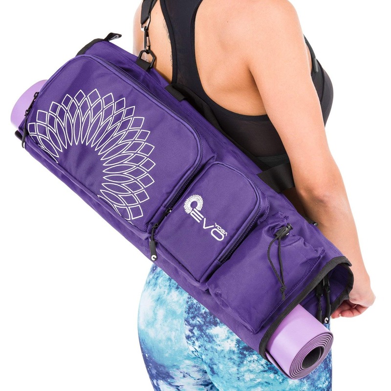 Yoga bag for mat and blocks