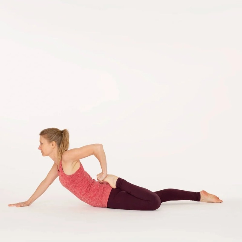 Frog pose stretch