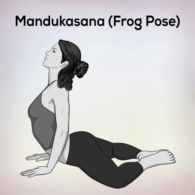 Frog pose stretch