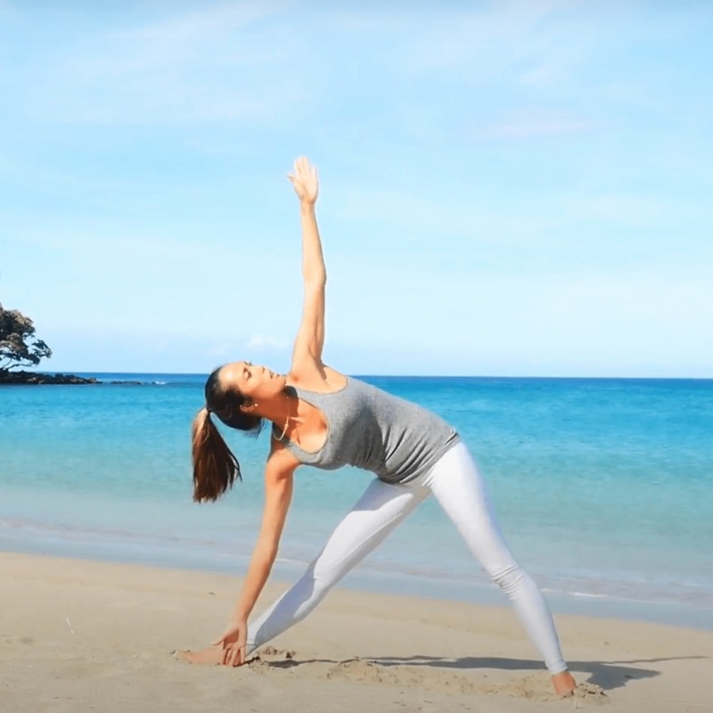 Yoga triangle pose