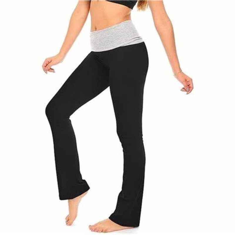 Fold over yoga pants