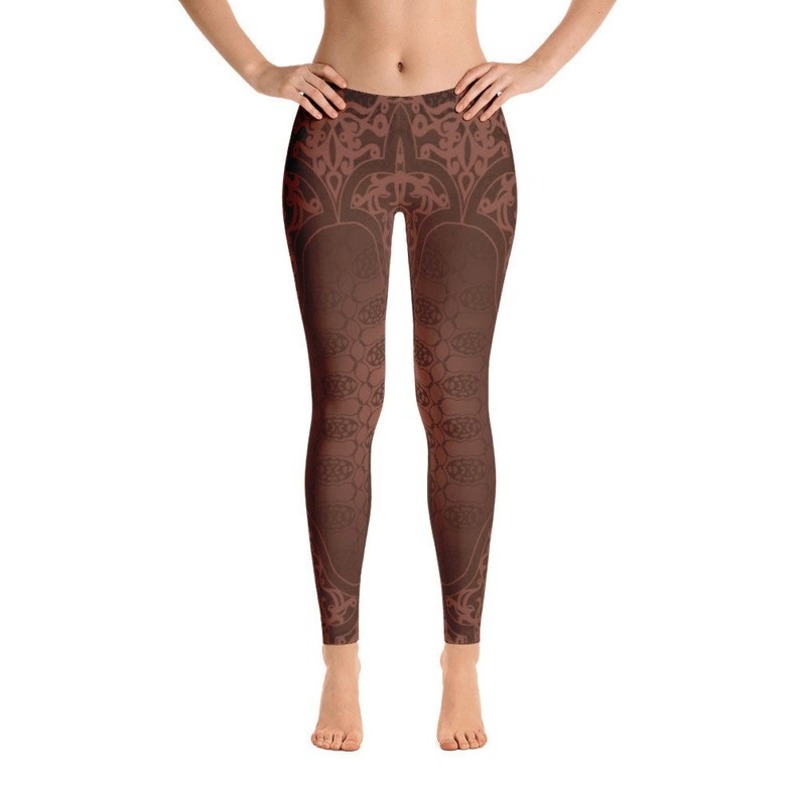 Brown yoga pants